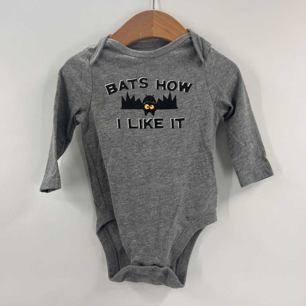 Old Navy Halloween 3-6M Baby Bodysuit "Bats How I Like It"